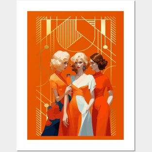 Three art deco women Posters and Art